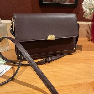 Coach convertible crossbody bag-  Brown